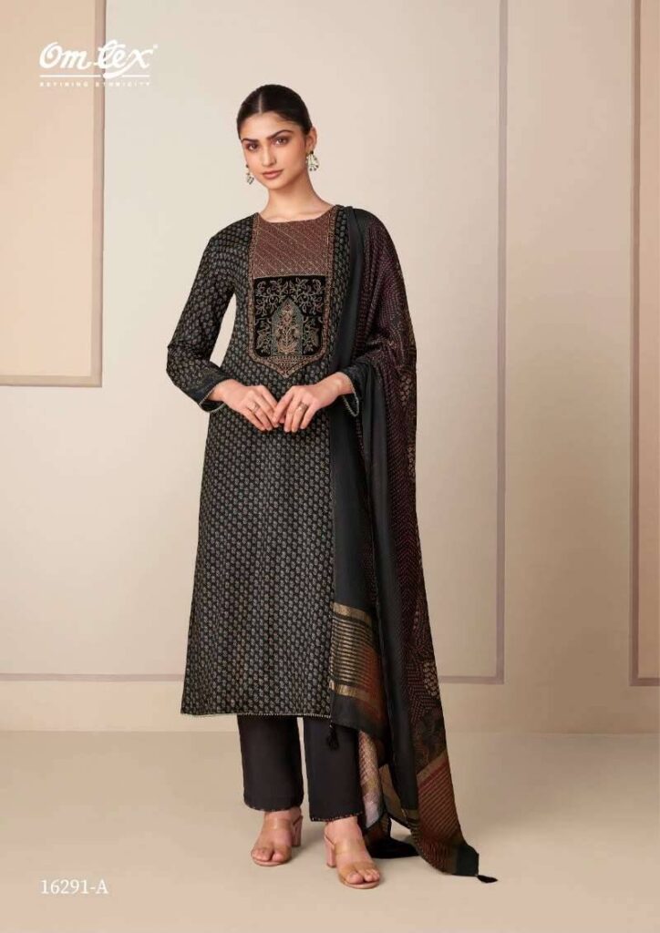 My Fashion Road Omtex Medhasvi Exclusive Muslin Silk Ladies Dress | 16291 – A
