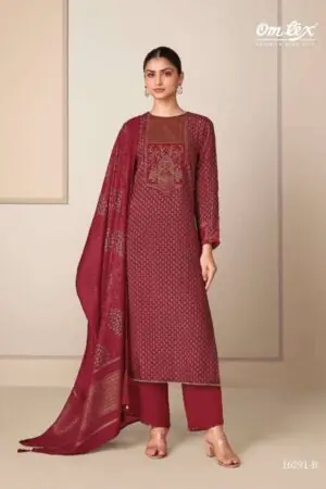 My Fashion Road Omtex Medhasvi Exclusive Muslin Silk Ladies Dress | 16291 – B