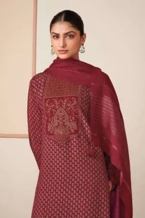 My Fashion Road Omtex Medhasvi Exclusive Muslin Silk Ladies Dress | 16291 – B