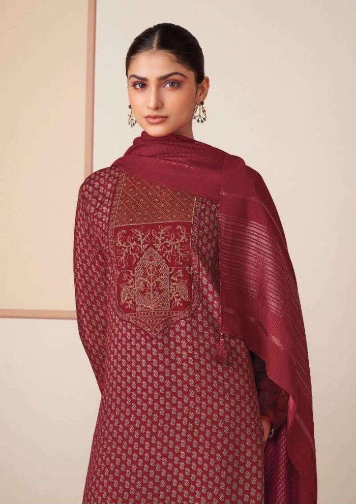My Fashion Road Omtex Medhasvi Exclusive Muslin Silk Ladies Dress | 16291 – B
