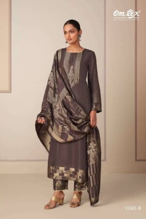 My Fashion Road Omtex Mrunal Premium Jacquard Silk Ladies Suit | 15581 – B