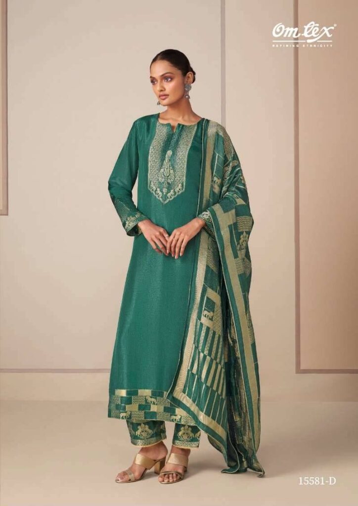 My Fashion Road Omtex Mrunal Premium Jacquard Silk Ladies Suit | 15581 – D