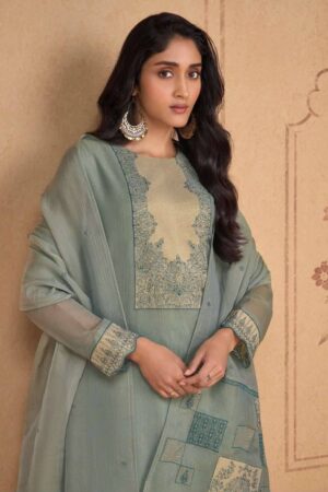 My Fashion Road Omtex Nicole Designer Silk Premium Design Suit | 16441 – D