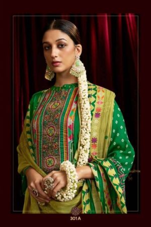 My Fashion Road Shiddat Bell Rose Premium Designs Organza Suit – 301A