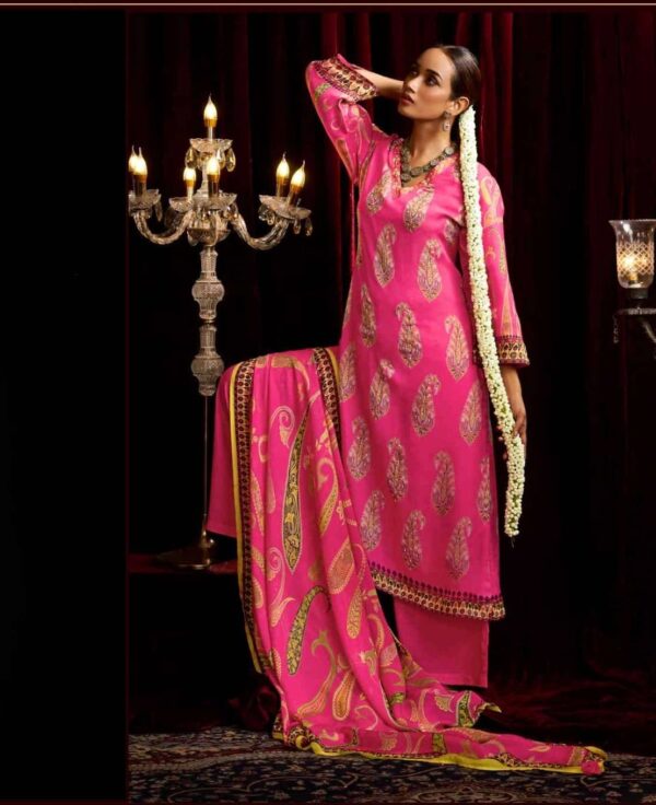 My Fashion Road Shiddat Bell Rose Exclusive Designs Organza Salwar Suit | 601 – D