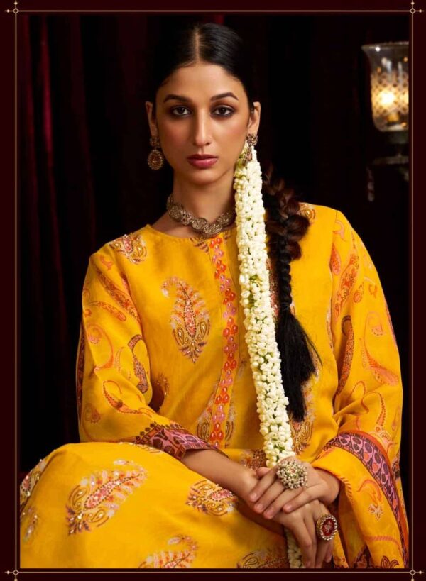 My Fashion Road Shiddat Bell Rose Exclusive Designs Organza Salwar Suit | 601 – B