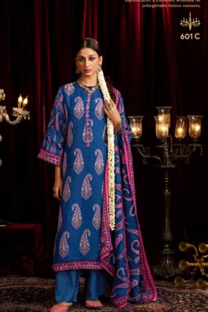 My Fashion Road Shiddat Bell Rose Exclusive Designs Organza Salwar Suit | 601 – C