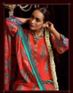 My Fashion Road Shiddat Bell Rose Exclusive Designs Organza Salwar Suit | 601 – A