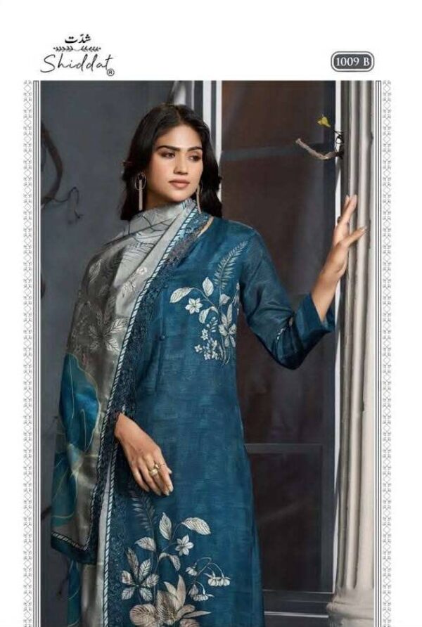 My Fashion Road Shiddat Bluebell Muslin Digital Printed Suits | 1009 – B