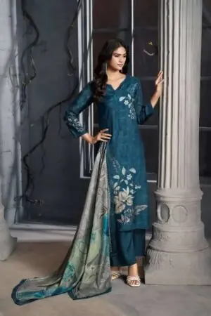 My Fashion Road Shiddat Bluebell Muslin Digital Printed Suits | 1009 – B