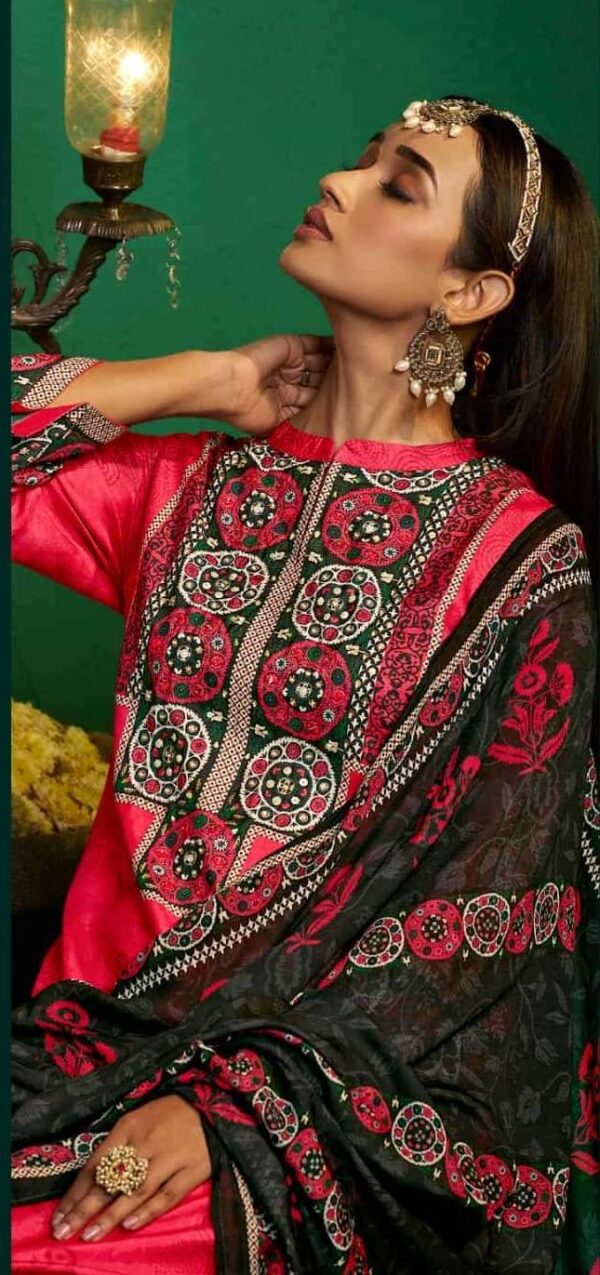 My Fashion Road Shiddat Enzo Fancy Muslin Digital Printed Suit | 401 – C