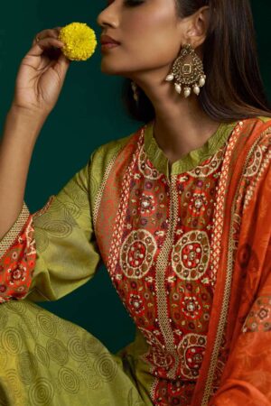 My Fashion Road Shiddat Enzo Fancy Muslin Digital Printed Suit | 401 – D