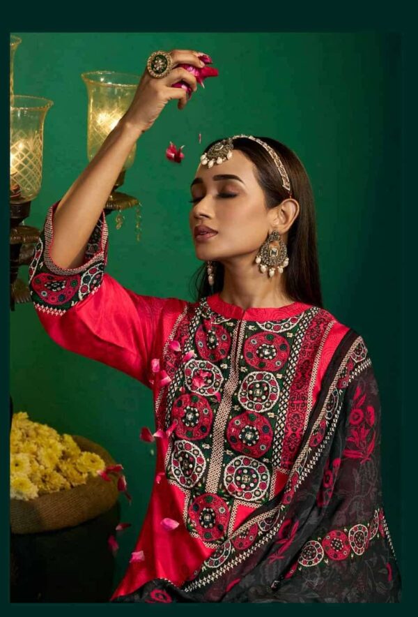 My Fashion Road Shiddat Enzo Fancy Muslin Digital Printed Suit | 401 – C