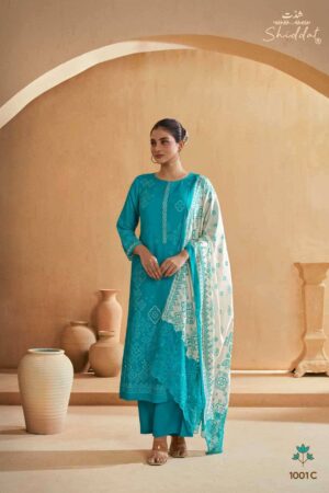 My Fashion Road Shiddat Iris Premium Designs Muslin Suit | 1001 – C