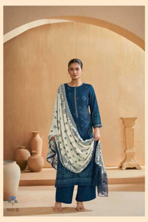 My Fashion Road Shiddat Iris Premium Designs Muslin Suit | 1001 – D