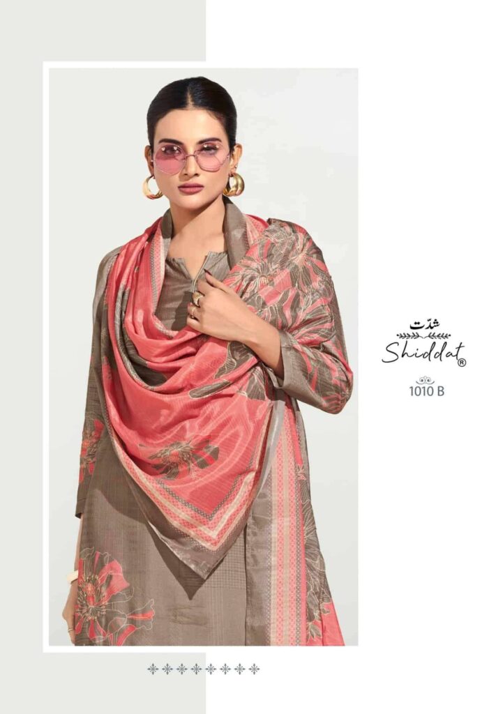 My Fashion Road Shiddat Maris Digital Printed Muslin Dress | 1010 – B
