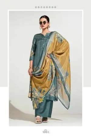 My Fashion Road Shiddat Maris Digital Printed Muslin Dress | 1010 – C