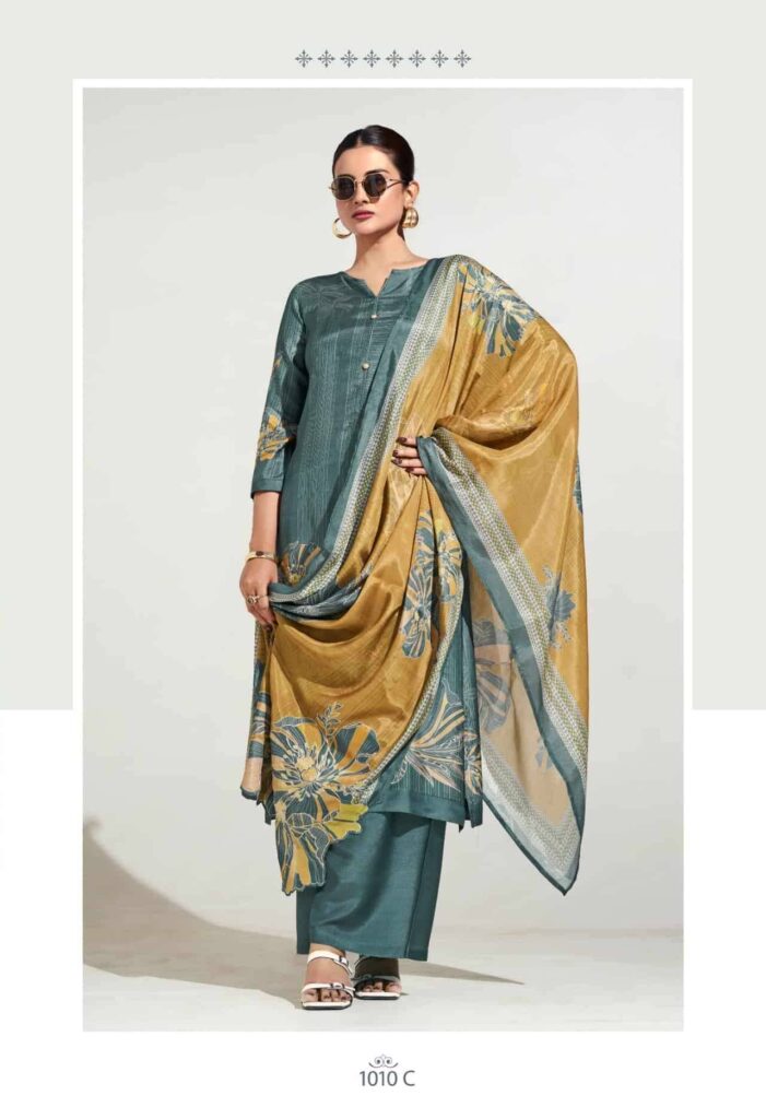 My Fashion Road Shiddat Maris Digital Printed Muslin Dress | 1010 – C