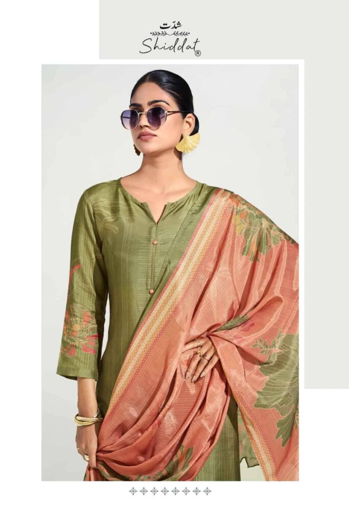 My Fashion Road Shiddat Maris Digital Printed Muslin Dress | 1010 – A