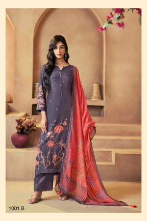 My Fashion Road Shiddat Serina Fancy Muslin Salwar Kameez | 1001 – B