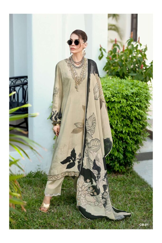 My Fashion Road Varsha Casablanca Exclusive Fancy Muslin Suit | CB – 01