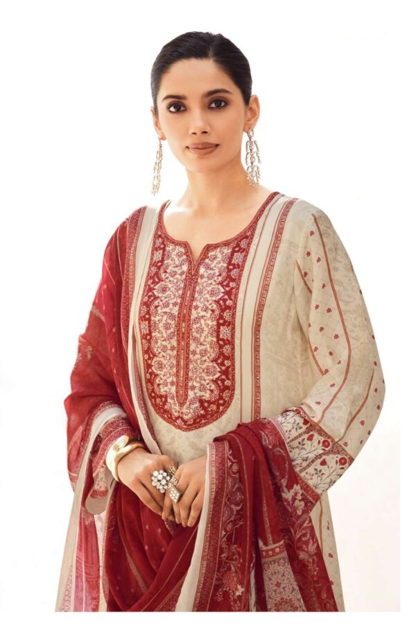 My Fashion Road Varsha Crimson Exclusive Satin Silk Latest Suit | CS – 01