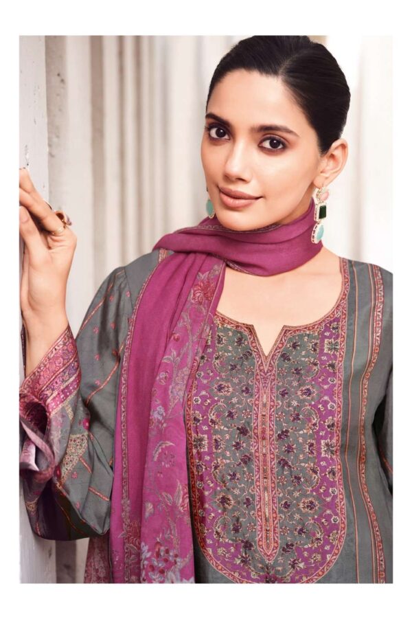 My Fashion Road Varsha Crimson Exclusive Satin Silk Latest Suit | CS – 04