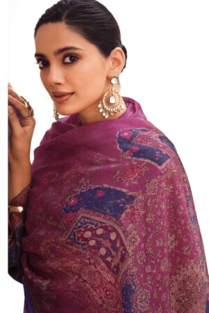 My Fashion Road Varsha Crimson Exclusive Satin Silk Latest Suit | CS – 02