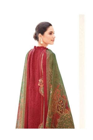 My Fashion Road Varsha Crimson Exclusive Satin Silk Latest Suit | CS – 03