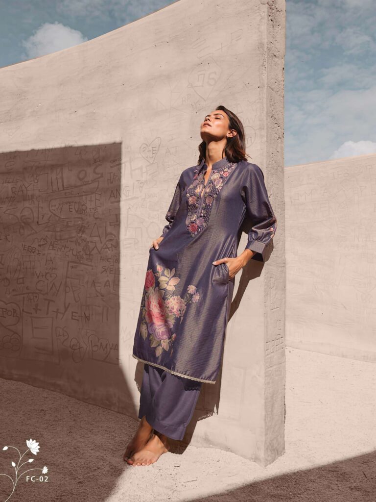My Fashion Road Varsha Floral Code Digital Style Casual Wear Suit | FC – 02