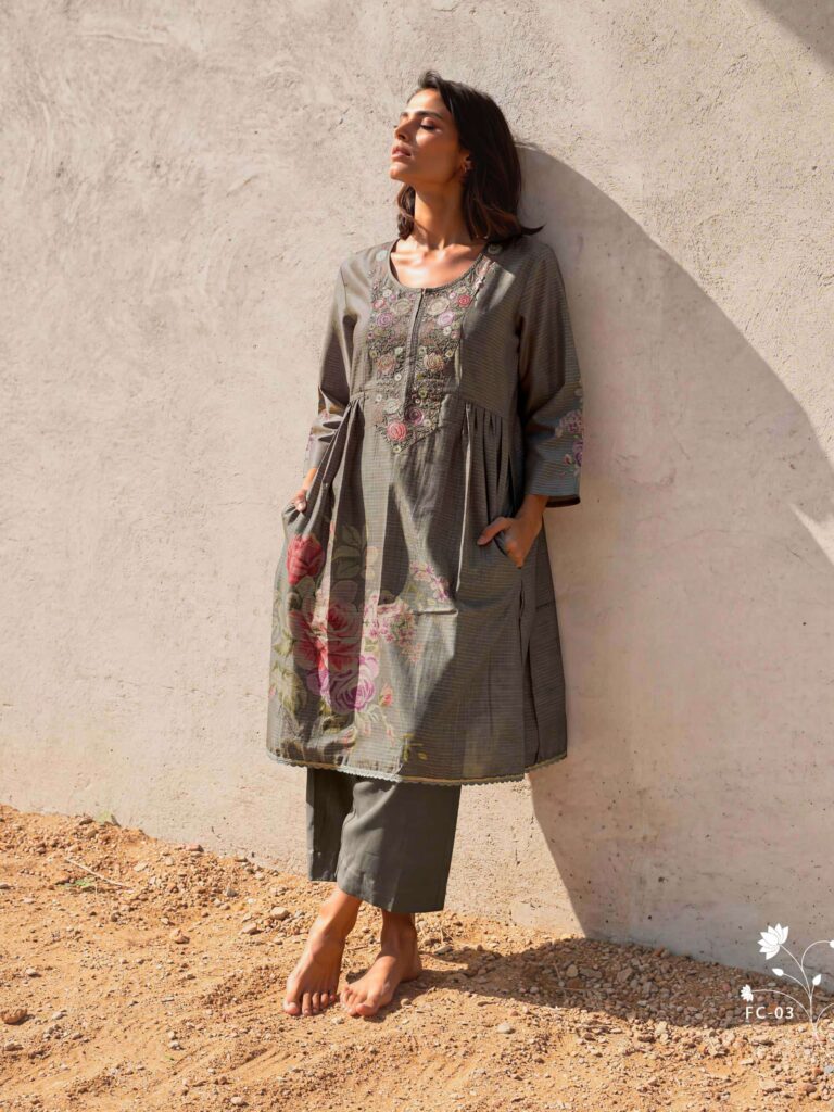 My Fashion Road Varsha Floral Code Digital Style Casual Wear Suit | FC – 03