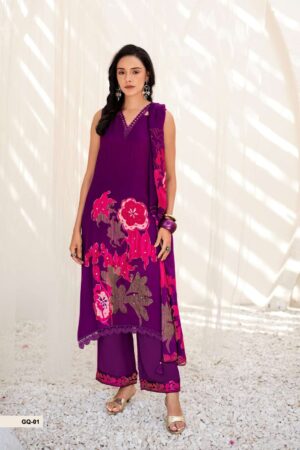 My Fashion Road Varsha Gulraqs Digital Printed Organza Suit | GQ – 01
