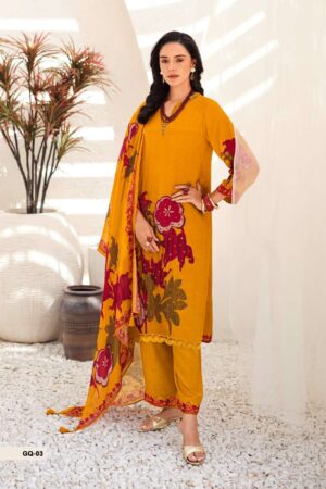My Fashion Road Varsha Gulraqs Digital Printed Organza Suit | GQ – 03