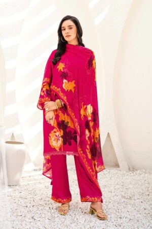 My Fashion Road Varsha Gulraqs Digital Printed Organza Suit | GQ – 04
