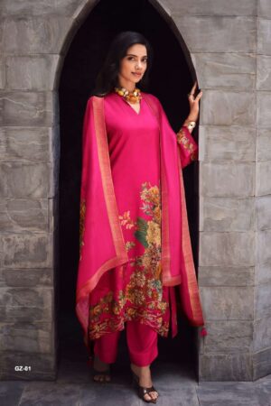 My Fashion Road Varsha Gulzaar Designer Silk Ladies Salwar Suit | GZ – 01