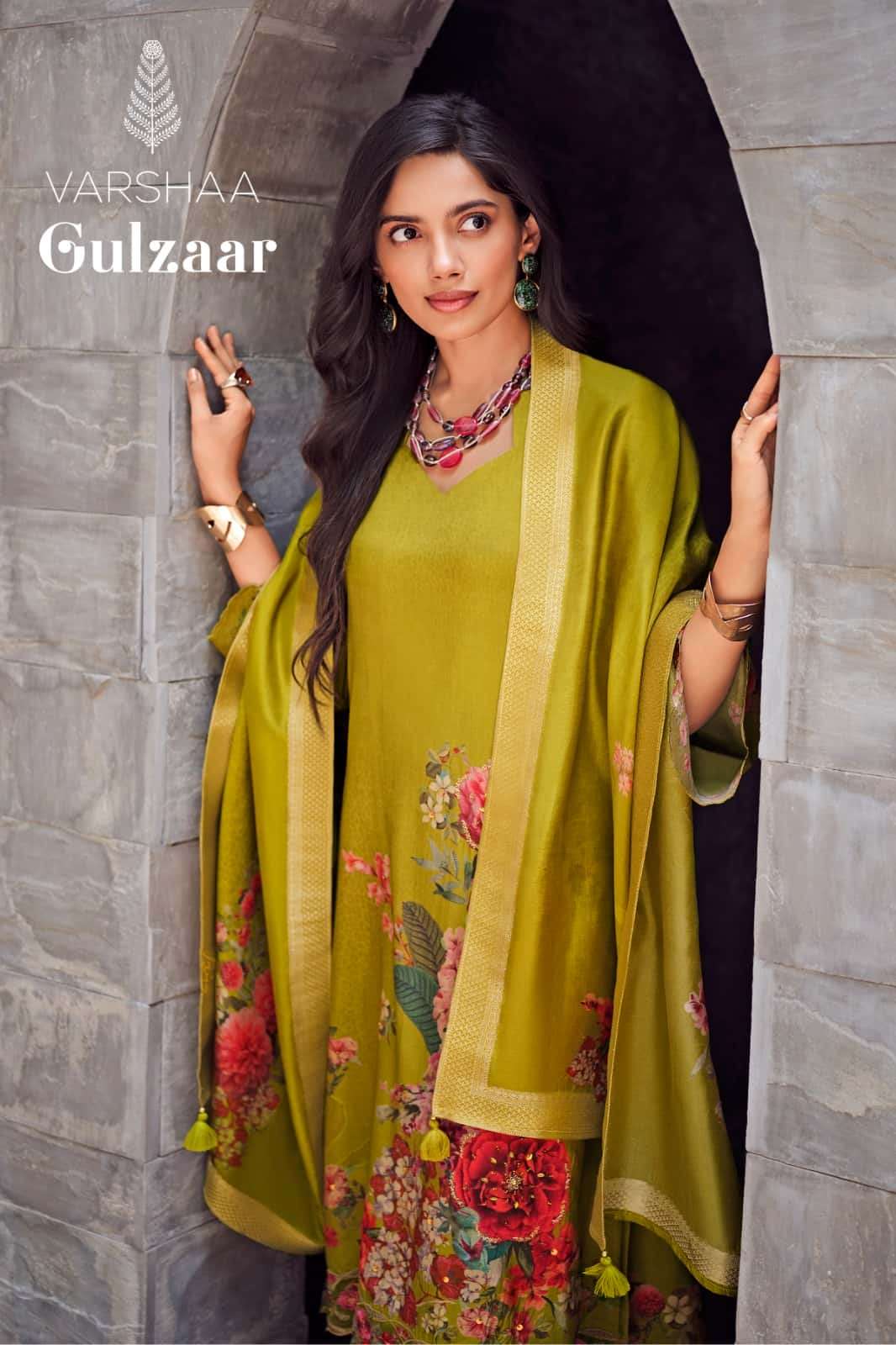 My Fashion Road Varsha Gulzaar Designer Silk Ladies Salwar Suit | GZ – 02 My Fashion Road Varsha Gulzaar Designer Silk Ladies Salwar Suit | GZ – 02