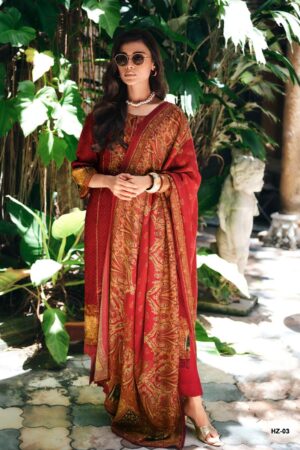My Fashion Road Varsha Heriz Fancy Silk Premium Ladies Suit | HZ – 03