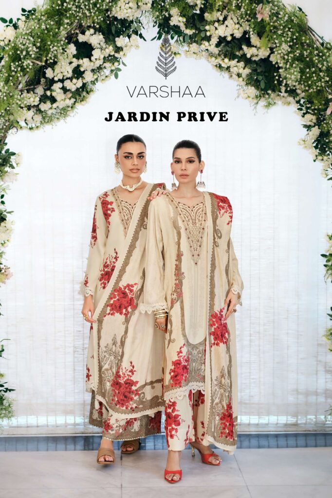 My Fashion Road Varsha Jardin Prive Digital Printed Latest Muslin Dress | JP – 02