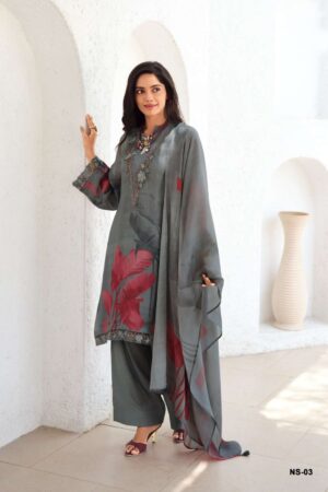 My Fashion Road Varsha Nerissa Exclusive Designer Organza Suit | NS – 03