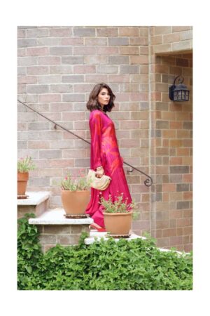 My Fashion Road Varsha Rose Haven Digital Printed Gajji Silk Ladies Dress | RH – 01