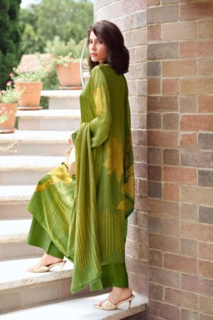 My Fashion Road Varsha Rose Haven Digital Printed Gajji Silk Ladies Dress | RH – 03