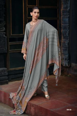 My Fashion Road Varsha Shazneen Digitally Printed Muslin Latest Suit | SN – 02