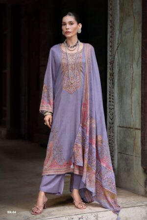 My Fashion Road Varsha Shazneen Digitally Printed Muslin Latest Suit | SN – 04