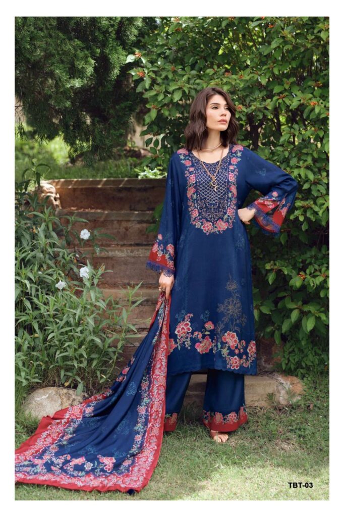 My Fashion Road Varsha The Bloom Theory Latest Designs Muslin Suit | TBT – 03