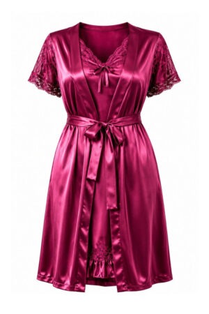 My Fashion Road Zyvera Purple Self Design Baby Dolls Nightwear