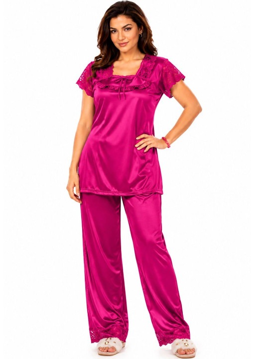 My Fashion Road Zyvera Pink Solid Satin Baby Dolls Nightwear My Fashion Road Zyvera Pink Solid Satin Baby Dolls Nightwear