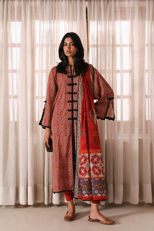 My Fashion Road Zaha Unstitched 3piece Suit | ZAREEN