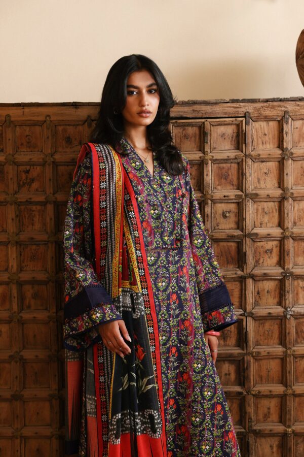 My Fashion Road Zaha Unstitched 3piece Suit | VEDA