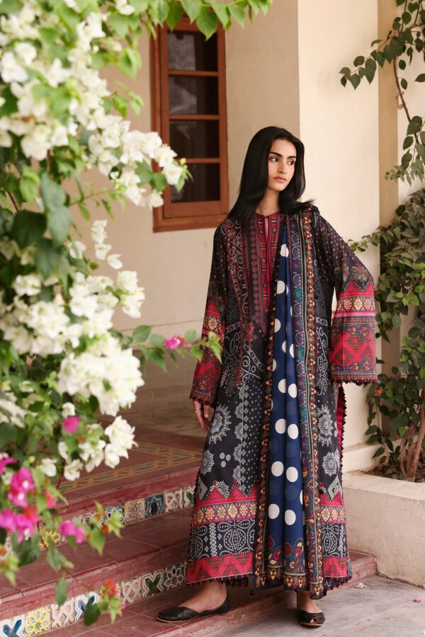 My Fashion Road Zaha Unstitched 3piece Suit | NOIRA