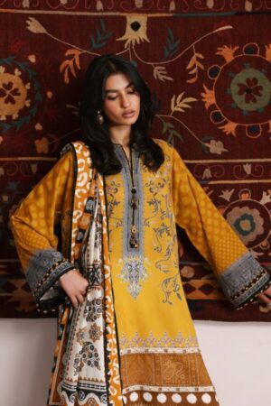 My Fashion Road Zaha Unstitched 3piece Suit | ZIVA